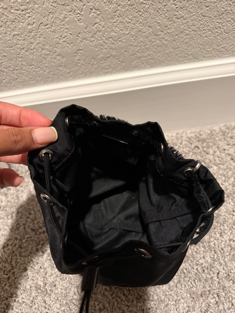 Prada Nylon Drawstring Pouch Wristlet - Picture 4 of 4